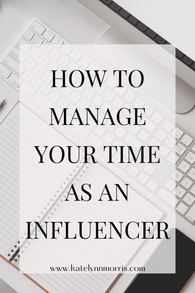 Being able to manage your time as an influencer is important. Learn how you can create a schedule, batch content, and more.